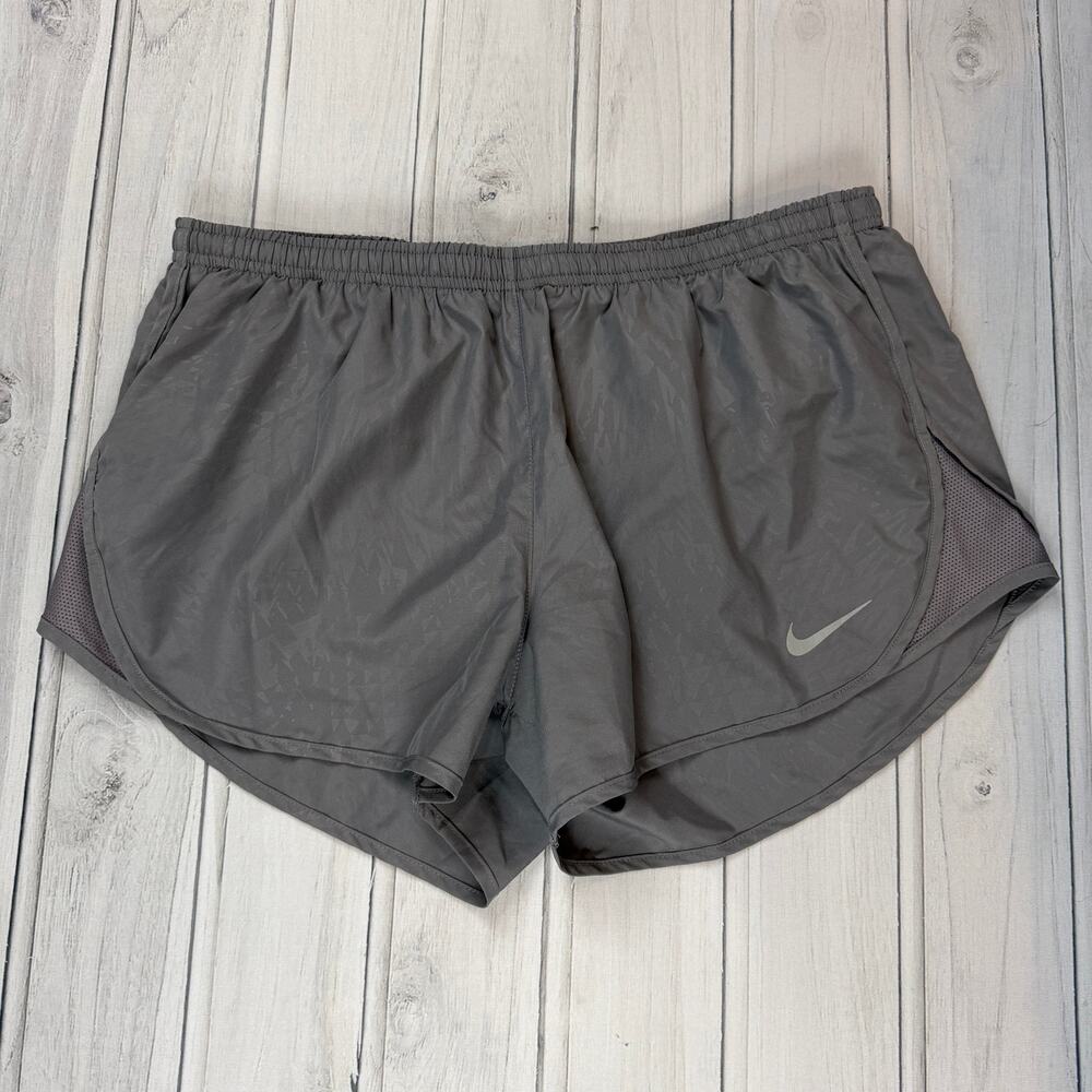 Nike Dri-FIT Running Shorts Gray Size L Lined Athletic Activewear
